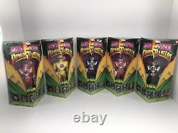 Vintage mighty morphin power rangers 1993 Triangle Box Set Of Five Action Figure
