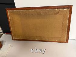 Vintage nautical knot board shadow box display frame