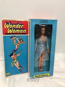 Vintage original 1976 Wonder Woman 12 Mego Doll figure with Box & NO Accessories