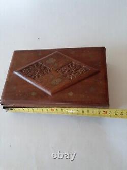 Vintage rare small wooden jewels Trinket hand carved Decorative wood wooden box