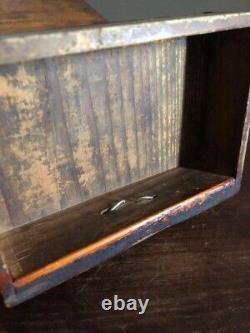 Vintage storage box drawer lid antique miscellaneous goods Used JP YM365