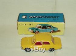 Vintage telex 254 M 1/43 USSR NOVO EXPORT FIAT 125 toy car mint in box