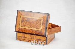 Vintage wooden storage box storage box organizer anniversary gift for couple