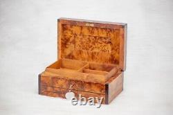 Vintage wooden storage box storage box organizer anniversary gift for couple