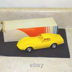 Vintage1973 Corvette Stingray Dealer Promo Car + Box, Bright Yellow 454