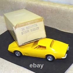 Vintage1973 Corvette Stingray Dealer Promo Car + Box, Bright Yellow 454
