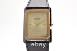 VintageNear Mint withBoxSeiko Credor 6730-5090 14K Quartz Men's Watch Japan