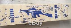 Vtg 1950s Plastic TOMMY RAY Automatic SPACE GUN with Box NICE CONDITION