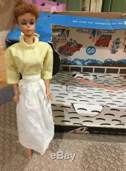 Vtg 1962 Barbie AUSTIN HEALEY SPORTS CAR by IRWIN with original box & Barbie