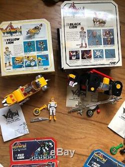 Vtg 1984 Panosh Place Transformers Voltron 5 Lions withOrig Boxes Weapons WEP