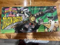 Vtg 1994 Mighty Morphin Power Rangers Dragon Dagger Green Ranger Bandai In box