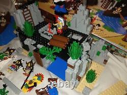 Vtg 1997 Lego System 6766 Rapid River Village Wild West Indians Complete + Extra
