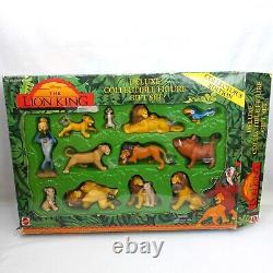 Vtg 90's Disney The Lion King Deluxe Collectible 12 Figure Gift Set Mattel Simba