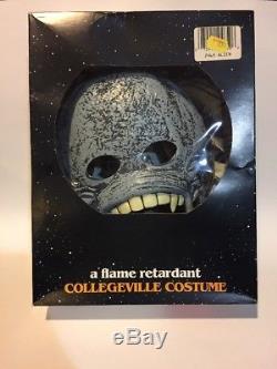 Vtg ALIEN Halloween Costume Plastic Mask Box Collegeville Ridley Scott Movie NOS