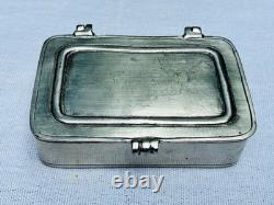 Vtg Cosi Tabellini Pewter Match Italy Handmade Trinket Box Jewelry Coins Pill 95