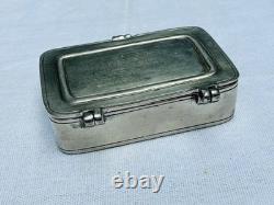 Vtg Cosi Tabellini Pewter Match Italy Handmade Trinket Box Jewelry Coins Pill 95