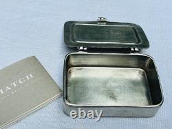 Vtg Cosi Tabellini Pewter Match Italy Handmade Trinket Box Jewelry Coins Pill 95
