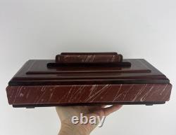 Vtg Curt Minier Wood Jewelry Box Artisan z3q