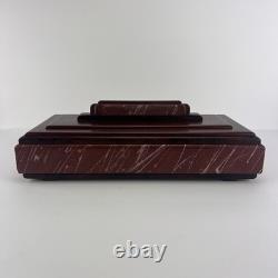Vtg Curt Minier Wood Jewelry Box Artisan z3q