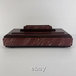 Vtg Curt Minier Wood Jewelry Box Artisan z3q