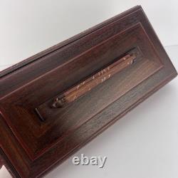 Vtg Curt Minier Wood Jewelry Box Artisan z3q