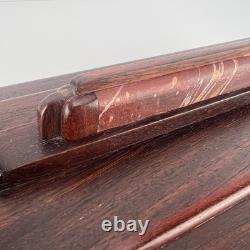 Vtg Curt Minier Wood Jewelry Box Artisan z3q