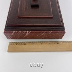 Vtg Curt Minier Wood Jewelry Box Artisan z3q