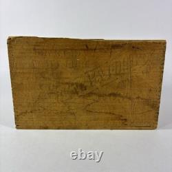 Vtg Early Stickney & Poor's Pure Ginger Wood Box Crate Advertising Paper Label