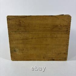 Vtg Early Stickney & Poor's Pure Ginger Wood Box Crate Advertising Paper Label