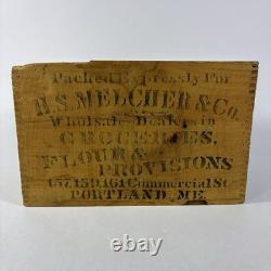 Vtg Early Stickney & Poor's Pure Ginger Wood Box Crate Advertising Paper Label