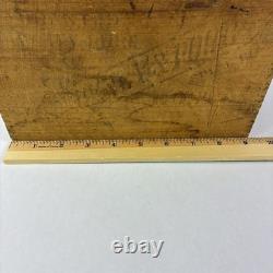 Vtg Early Stickney & Poor's Pure Ginger Wood Box Crate Advertising Paper Label