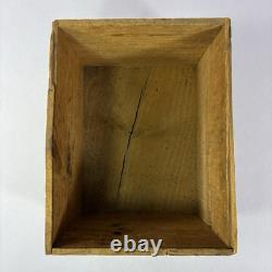 Vtg Early Stickney & Poor's Pure Ginger Wood Box Crate Advertising Paper Label