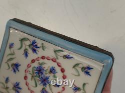Vtg French Limoges Jacques Deval Book Form Trinket Box w Quote Inside Shared Joy