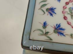 Vtg French Limoges Jacques Deval Book Form Trinket Box w Quote Inside Shared Joy