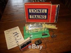 Vtg. Lionel O-GA 3656 Stockyard, Cattle Car Ramp, Cows withoriginal box & Papers/NM