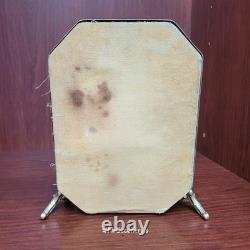 Vtg Miniature Gold Metal French Victorian Style Vitrine Curio Trinket Box Matson