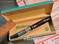 Vtg Pelikan 100 New Old Stock in Original Box with Paper 14K Gold Nib Fountain Pen