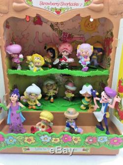 Vtg Strawberry Shortcake Lot Strawberryland Carry Case in Box with 14 Dolls Toys