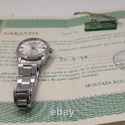 With Box Papers 1978 Rolex Air King Precision Steel 34 mm Automatic Watch 5500