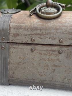 Wood With Bronze Coat Vintage Box