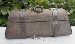 Wood With Bronze Coat Vintage Box