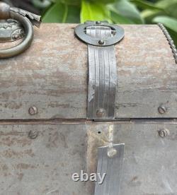 Wood With Bronze Coat Vintage Box