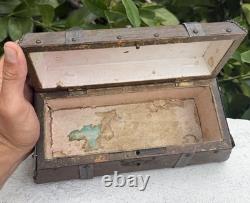 Wood With Bronze Coat Vintage Box