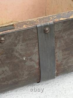 Wood With Bronze Coat Vintage Box Wood With Bronze Coat Vintage Box