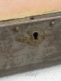 Wood With Bronze Coat Vintage Box