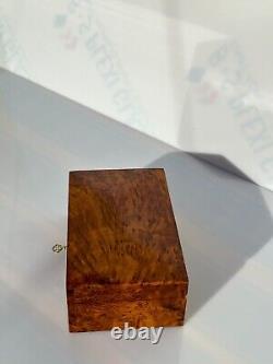 Wood jewelry box lined vintage burl wood jewelry box new handmade box necklace