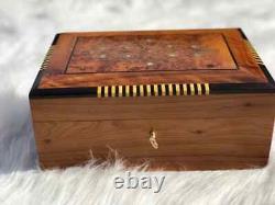 Wood storage box vintage large wooden boxes antique jewelry box for women gift