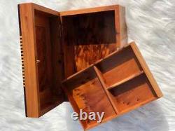 Wood storage box vintage large wooden boxes antique jewelry box for women gift