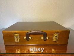 Wooden Art Painters Box Art Case Vintage 1974 1970s Artist Carrying Case Wood