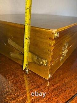 Wooden Art Painters Box Art Case Vintage 1974 1970s Artist Carrying Case Wood